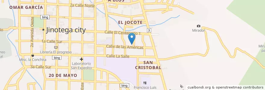 Mapa de ubicacion de Iglesia Bautista en نيكاراجوا, Jinotega, Jinotega (Municipio).