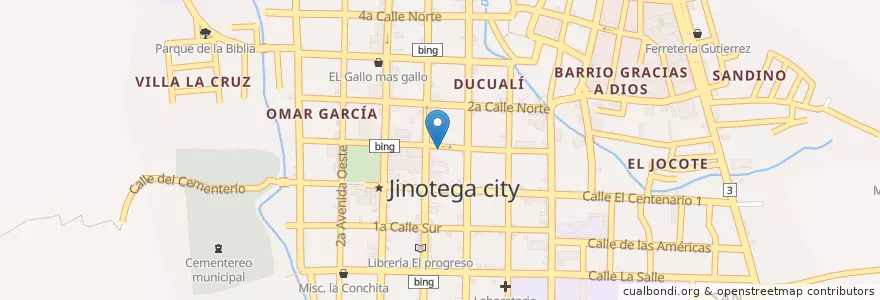 Mapa de ubicacion de Bon Appetit en Nicarágua, Jinotega, Jinotega (Municipio).