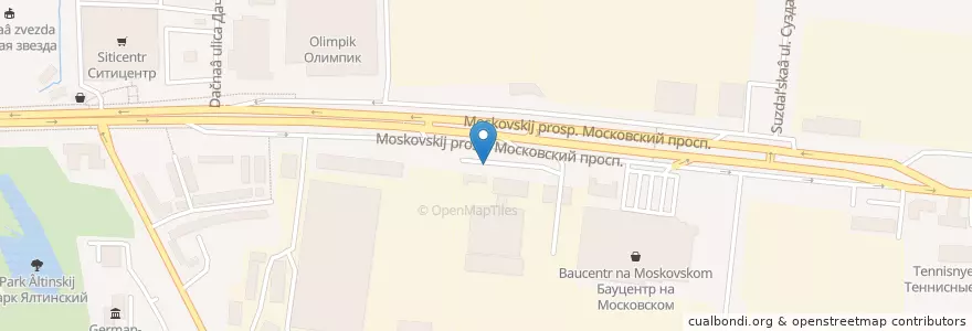 Mapa de ubicacion de Международный автовокзал en Russie, District Fédéral Du Nord-Ouest, Oblast De Kaliningrad, Городской Округ Калининград.
