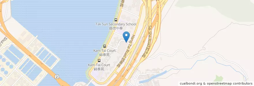 Mapa de ubicacion de 錦泰郵政局 en 中国, 香港, 广东省, 新界, 沙田區.
