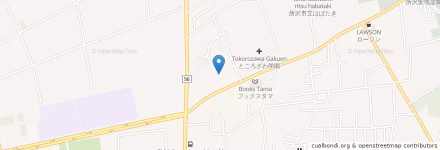 Mapa de ubicacion de トワーズ en اليابان, 埼玉県, 所沢市.