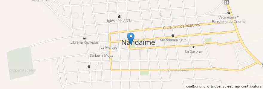 Mapa de ubicacion de Alcaldía Municipal en Nicaragua, Granada, Nandaime (Municipio).