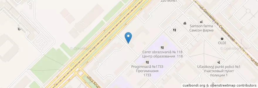 Mapa de ubicacion de Drama Theatre "Vernadskogo, 13" en Russia, Central Federal District, Moscow, Lomonosovsky District.