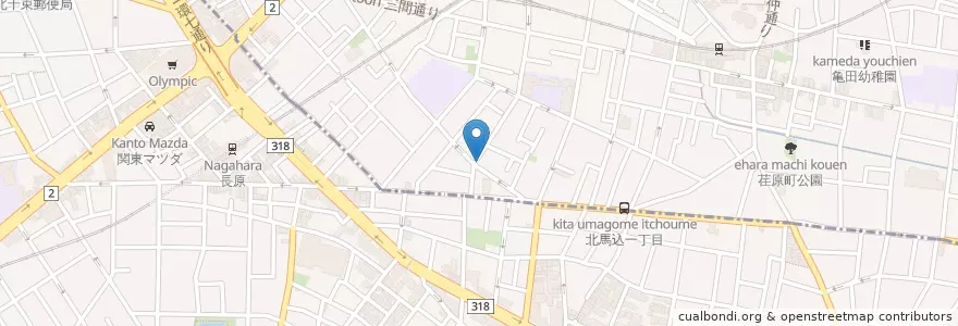 Mapa de ubicacion de 甘利医院 en Japan, 東京都, 大田区.