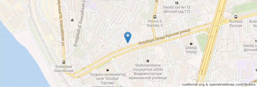 Mapa de ubicacion de Моя аптека en Rusia, Дальневосточный Федеральный Округ, Приморский Край, Владивостокский Городской Округ.