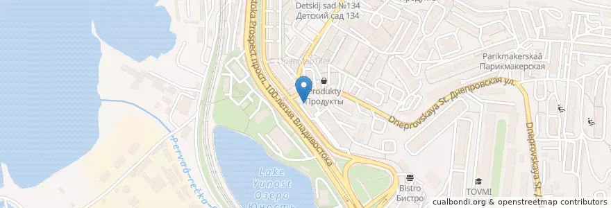 Mapa de ubicacion de Гинекология en Rusia, Дальневосточный Федеральный Округ, Приморский Край, Владивостокский Городской Округ.