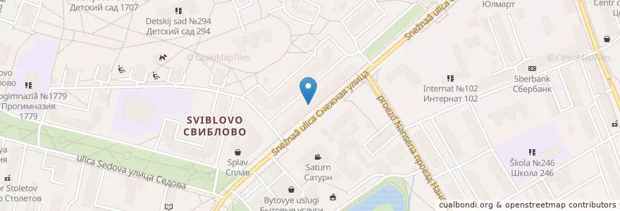 Mapa de ubicacion de Гемотест en Russia, Distretto Federale Centrale, Москва, Северо-Восточный Административный Округ, Район Свиблово.