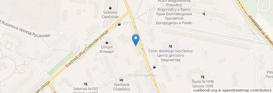 Mapa de ubicacion de Первая помощь en روسيا, Центральный Федеральный Округ, Москва, Северо-Восточный Административный Округ, Район Свиблово.