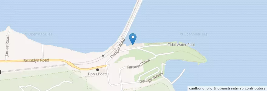 Mapa de ubicacion de King Tide Cafe en أستراليا, نيوساوث ويلز, The Council Of The Shire Of Hornsby, Sydney.
