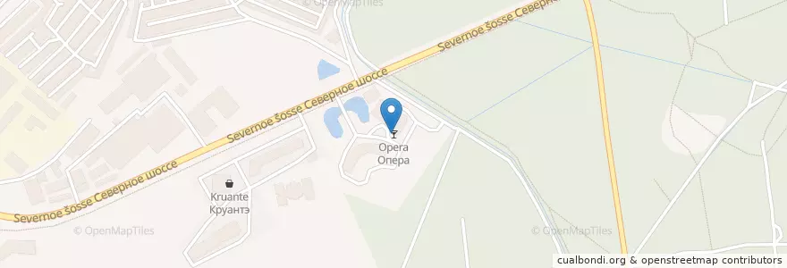 Mapa de ubicacion de Опера en Rusia, Центральный Федеральный Округ, Московская Область, Раменский Городской Округ.