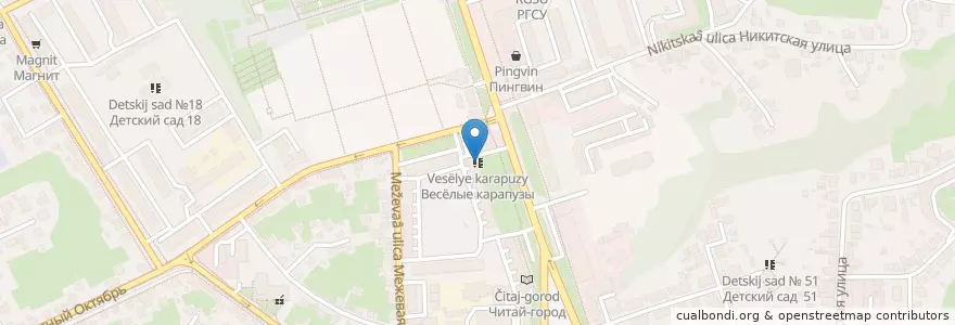 Mapa de ubicacion de Весёлые карапузы en Russie, District Fédéral Central, Oblast De Koursk, Курский Район, Городской Округ Курск.
