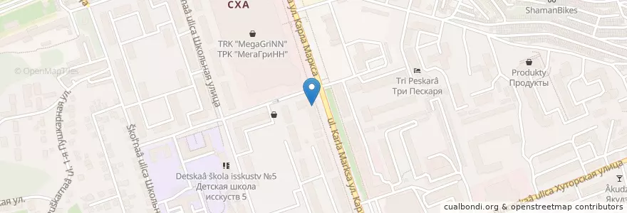 Mapa de ubicacion de Курскпромбанк en Rússia, Distrito Federal Central, Oblast De Kursk, Курский Район, Городской Округ Курск.