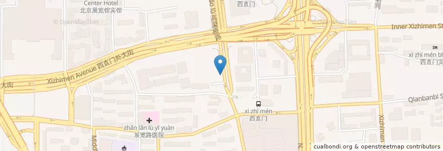 Mapa de ubicacion de 北礼士路北口路西 en 中国, 北京市, 河北省, 西城区.