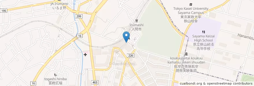 Mapa de ubicacion de Resona en Japan, 埼玉県, 入間市.