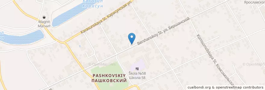 Mapa de ubicacion de Краснодар 350910 en Rusia, Южный Федеральный Округ, Краснодарский Край, Городской Округ Краснодар.