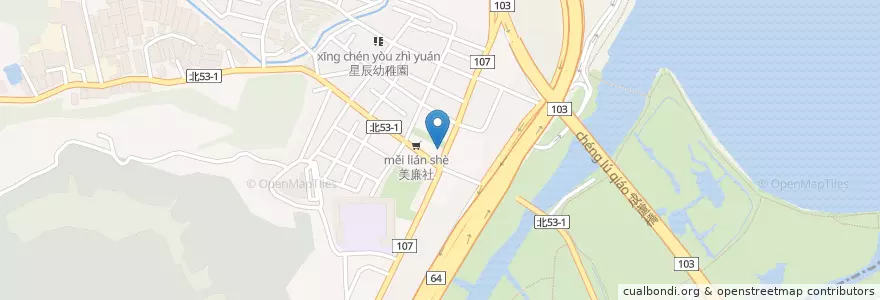 Mapa de ubicacion de 五股郵局 en 타이완, 신베이 시, 우구 구.