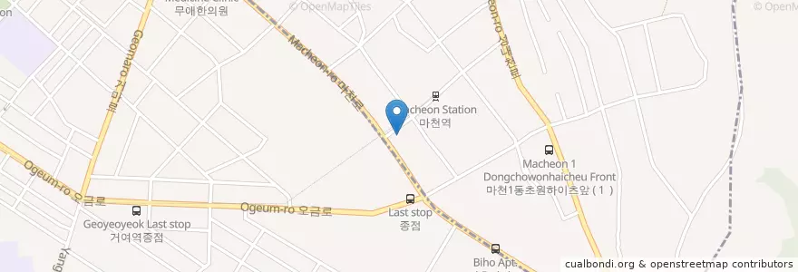 Mapa de ubicacion de 거여119안전센터 en Zuid-Korea, Seoel, 송파구.
