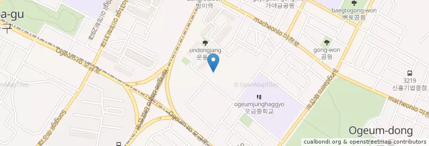 Mapa de ubicacion de 신한은행 en Korea Selatan, 서울, 송파구, 오금동.