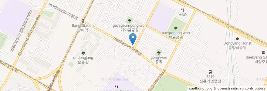 Mapa de ubicacion de 새마을금고 en Corée Du Sud, Séoul, 송파구, 오금동.