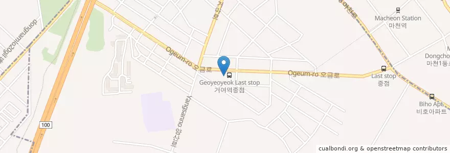Mapa de ubicacion de 국민은행 en Corea Del Sud, Seul, 송파구, 거여2동.