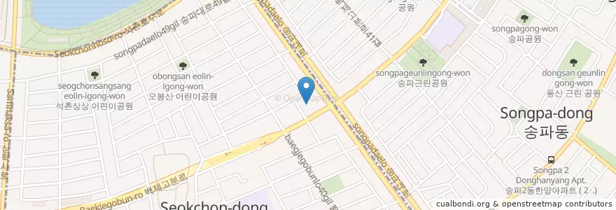 Mapa de ubicacion de 신한은행 en Corea Del Sud, Seul, 송파구.