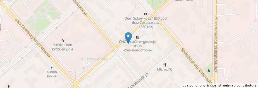 Mapa de ubicacion de Сбербанк en Rusland, Северо-Западный Федеральный Округ, Oblast Vologda, Вологодский Район, Городской Округ Вологда.