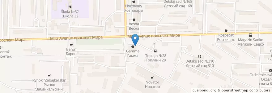 Mapa de ubicacion de Гарант en ロシア, シベリア連邦管区, オムスク州, オムスク地区, オムスク管区.
