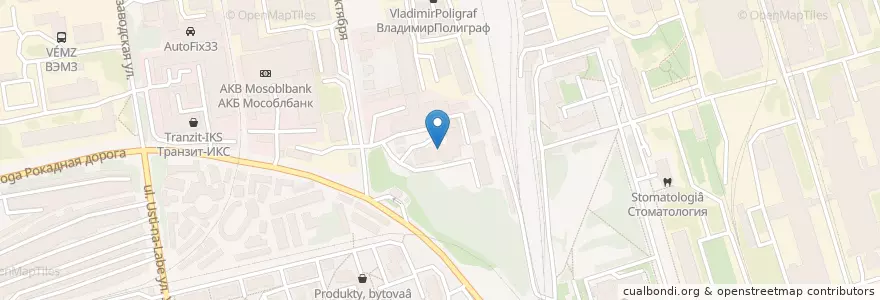 Mapa de ubicacion de Российский университет кооперации, филиал en Russland, Föderationskreis Zentralrussland, Oblast Wladimir, Городской Округ Владимир.