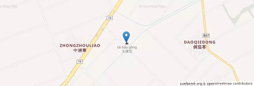 Mapa de ubicacion de 太保宮 en 臺灣, 臺南市, 鹽水區.