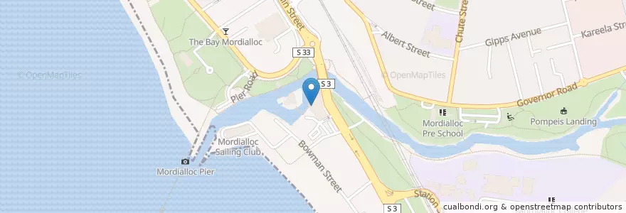 Mapa de ubicacion de Doyles Deck & Bistro en オーストラリア, ビクトリア, City Of Kingston.