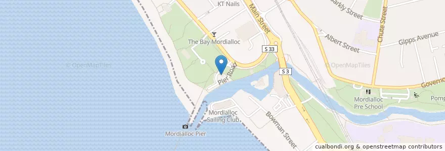 Mapa de ubicacion de Tour De Cafe en Austrália, Victoria, City Of Kingston.