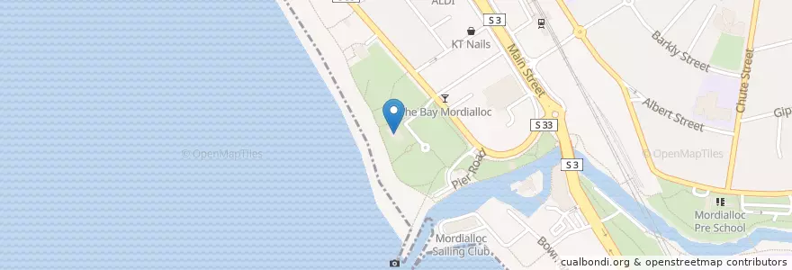 Mapa de ubicacion de Windows on the Bay en Австралия, Виктория, City Of Kingston.