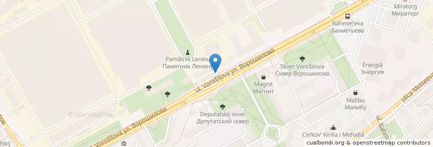 Mapa de ubicacion de Робин Сдобин en Rusya Federasyonu, Центральный Федеральный Округ, Voronej Oblastı, Городской Округ Воронеж.
