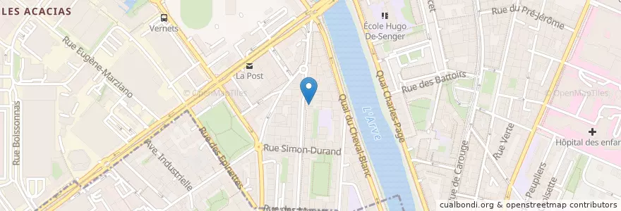 Mapa de ubicacion de Da Peppe Pizza en Schweiz/Suisse/Svizzera/Svizra, Genève, Genève, Genève.
