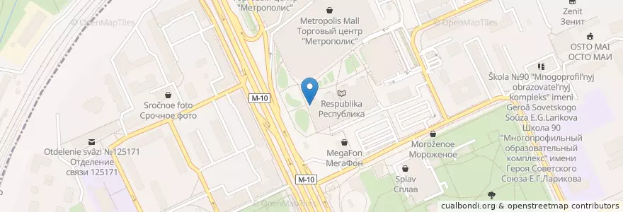 Mapa de ubicacion de Ситибанк en روسيا, Центральный Федеральный Округ, Москва, Северный Административный Округ, Войковский Район.
