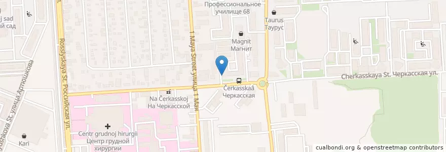 Mapa de ubicacion de Апрель en 俄罗斯/俄羅斯, 南部联邦管区, 克拉斯诺达尔边疆区, Городской Округ Краснодар.