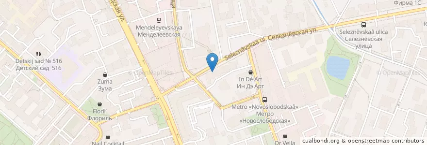 Mapa de ubicacion de Ригла en Rusland, Centraal Federaal District, Moskou, Центральный Административный Округ, Тверской Район.