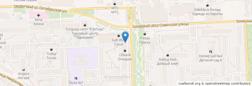 Mapa de ubicacion de Совком банк en روسيا, Центральный Федеральный Округ, محافظة موسكو, Городской Округ Балашиха.