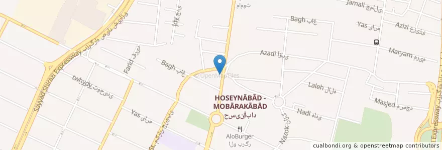 Mapa de ubicacion de بانک پاسارگاد en Irão, Teerã, شهرستان تهران, Teerã, بخش مرکزی شهرستان تهران.
