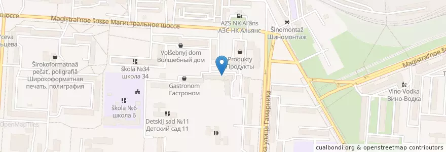 Mapa de ubicacion de Детская библиотека en Rusia, Дальневосточный Федеральный Округ, Хабаровский Край, Городской Округ Комсомольск-На-Амуре.