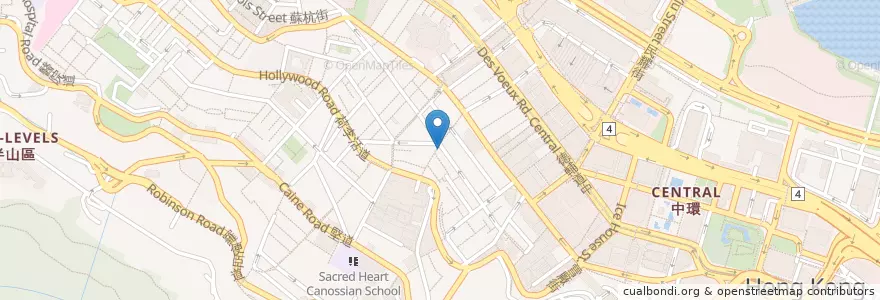 Mapa de ubicacion de 7-Eleven en Cina, Guangdong, Hong Kong, Hong Kong, Nuovi Territori, 中西區 Central And Western District.