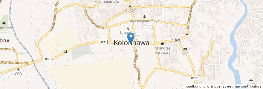 Mapa de ubicacion de Fresh Juice en Sri Lanka, බස්නාහිර පළාත, Distrikt Colombo.