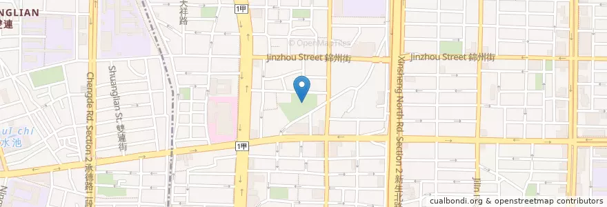 Mapa de ubicacion de 永盛公園地下停車場 en تایوان, 新北市, تایپه, 中山區.