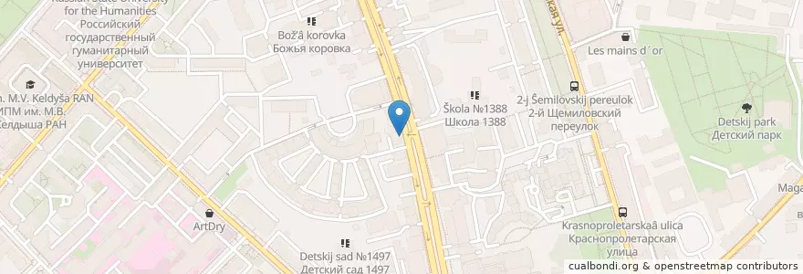 Mapa de ubicacion de ПромСвязьБанк en Rusia, Distrito Federal Central, Москва, Distrito Administrativo Central, Тверской Район.