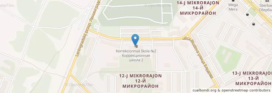 Mapa de ubicacion de Коррекционная школа №2 en Russia, Siberian Federal District, Irkutsk Oblast, Ангарский Городской Округ.