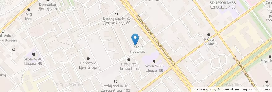 Mapa de ubicacion de Моя Аптека en Rusia, Distrito Federal Central, Óblast De Vorónezh, Городской Округ Воронеж.