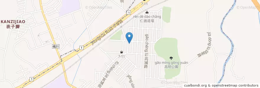 Mapa de ubicacion de 福興宮 en Taiwan, Taoyuan, 八德區.