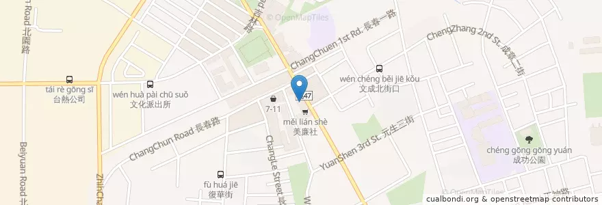 Mapa de ubicacion de 廣野拉麵 en 臺灣, 桃園市, 中壢區.