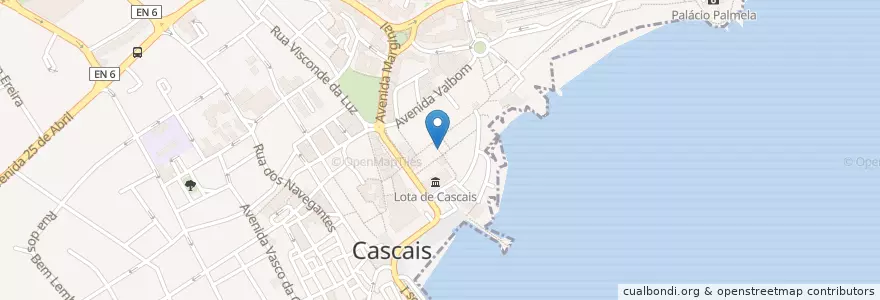Mapa de ubicacion de A Taberna do Lipe en Portugal, Área Metropolitana De Lisboa, Lisboa, Grande Lisboa, Cascais, Cascais E Estoril.