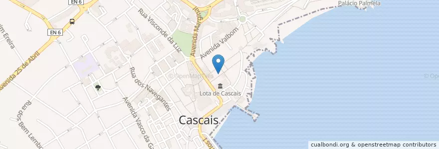 Mapa de ubicacion de Batel en Португалия, Área Metropolitana De Lisboa, Лиссабон, Grande Lisboa, Cascais, Cascais E Estoril.
